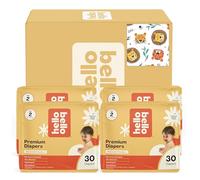 Hello Bello Premium Disposable Diapers for Wild Cats Size 2 (10 to 16 lb) - Pack of 120