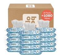 Hello Bello Unscented Baby Wipes I Plant Based Wipes for Sensitive Skin Made with 99% Water and Aloe for Babies and Kids I 1080 Count