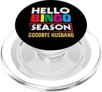 Hello Bingo Season Goodbye Husband Fun Colors PopSockets PopGrip for MagSafe