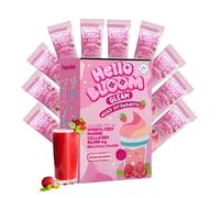 Hello Bloom Gleam Marine Collagen Drink Mix, Milky Strawberry Flavour, 80,000 mg, Halal Certified