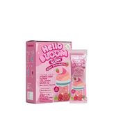 Hello Bloom Gleam Marine Collagen Drink Mix - Milky Strawberry Flavour with Hydrolyzed Marine Collagen, Psyllium Husk & Botanical Extracts - Beauty Wellness Drink - 10 Sachets