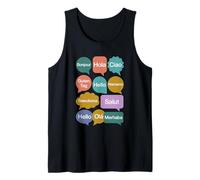 Hello Bonjour Hola Ciao Guten Tag Namaste Languages Tank Top