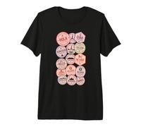 Hello Bonjour Passport Stamps Travel Vacation Premium T-Shirt