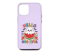 Hello Boo-Tiful Kawaii Ghost Watermelon Halloween Case for iPhone 12/12 Pro
