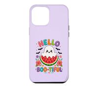 Hello Boo-Tiful Kawaii Ghost Watermelon Halloween Case for iPhone 12 Pro Max