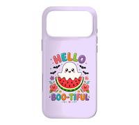Hello Boo-Tiful Kawaii Ghost Watermelon Halloween Case for iPhone 17 Pro Max