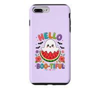 Hello Boo-Tiful Kawaii Ghost Watermelon Halloween Case for iPhone 7 Plus/8 Plus