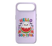 Hello Boo-Tiful Kawaii Ghost Watermelon Halloween Case for iPhone Air