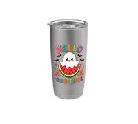 Hello Boo-Tiful Kawaii Ghost Watermelon Halloween Stainless Steel Insulated Tumbler