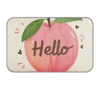 Hello Cartoon Cute Pink Peach Summer cooling blankets for medium dogs Self Cooling 38" x 23" cooling blanket for hamster indoors comfy camas frias para perros M