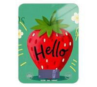 Hello Cartoon Cute Red Strawberry Easy Clean Scale to weigh Food 11lb/0.18oz, 5kg/5g Coffee gram Scale with 4 Unit for Dieting Keto Baking (Batteries not Included)