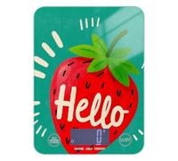 Hello Cartoon Cute Red Strawberry Waterproof Scale for Food 11lb/0.18oz, 5kg/5g Small Scale Kitchen with 4 Unit for Roasting Meal Prep Dieting (Batteries not Included)