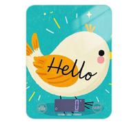 Hello Cartoon Cute White Bird Dieting food scale mini 11lb/0.18oz, 5kg/5g scales digital weight grams with 4 unit for Espresso roasting Keto (Batteries not Included)