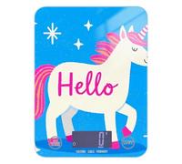 Hello Cartoon Cute White Unicorns Portable Food Scale for Travel 11lb/0.18oz, 5kg/5g gram Food Scale with 4 Unit for Roasting Weight Loss Dieting (Batteries not Included)
