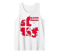 Hello Copenhagen I Love Denmark Map Flag Cool Danish Mom Dad Tank Top