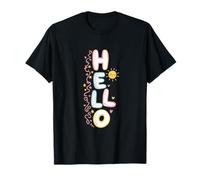 Hello Cute Pastel Kawaii Happy Doodle Greeting T-Shirt