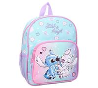 Hello Cutie Stitch and Angel Backpack by Disney Lilo & Stitch - Backpack for Children | School | Kindergarten - Colour Pink - Size 29 x 23 x 8 cm