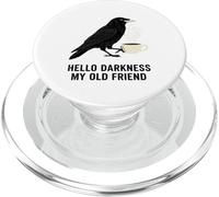 Hello Darkness Coffee Funny Raven Quote Design PopSockets PopGrip for MagSafe
