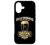 Hello Darkness Dark Beer Funny Drinking St Patricks Day Case for iPhone 17