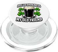 Hello Darkness Funny St Patricks Day Beer Design PopSockets PopGrip for MagSafe