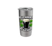 Hello Darkness Funny St Patricks Day Beer Design Stainless Steel Insulated Tumbler