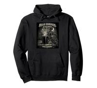 Hello Darkness Gothic Raven Crow Pour Evermore Coffee Lover Pullover Hoodie