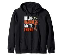 Hello Darkness My Ol Friend Stargazer Humor Zip Hoodie