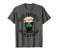 Hello Darkness My Old Friend Beer Drinker Strout Beer Lover T-Shirt