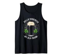 Hello Darkness My Old Friend Beer Drinker Strout Beer Lover Tank Top