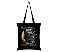 Hello Darkness My Old Friend Black Tote Bag