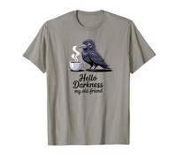 Hello Darkness My Old Friend Coffee Crow Halloween T-Shirt