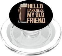 Hello Darkness My Old Friend Companion Night Humor Art PopSockets PopGrip for MagSafe