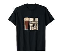 Hello Darkness My Old Friend Companion Night Humor Art T-Shirt