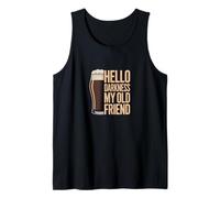 Hello Darkness My Old Friend Companion Night Humor Art Tank Top
