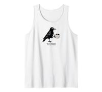 Hello Darkness My Old Friend Crow Coffee Spooky Halloween Tank Top