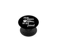 Hello Darkness, My Old Friend - Funny Saying Skeleton Coffee PopSockets Adhesive PopGrip