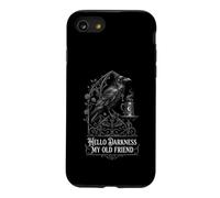 Hello Darkness My Old Friend Gothic Raven Coffee Bat Etching Case for iPhone SE (2020) / 7/8