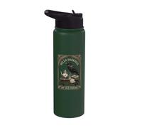 Hello Darkness My Old Friend Gothic Raven Victorian Tea Stainless Steel Insulated Water Bottle