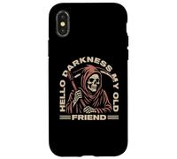 Hello Darkness My Old Friend Grim Reaper The Angel Of Death Case for iPhone X/XS