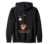Hello Darkness My Old Friend Halloween Zip Hoodie