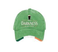 Hello Darkness My Old Friend Hat Irish Beer Print St. Patrick's Day Irish Hat Adjustable Baseball Caps Hello Darkness My Old Friend Merch Ireland Tee Baseball Hat A04