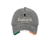 Hello Darkness My Old Friend Hat Irish Beer Print St. Patrick's Day Irish Hat Adjustable Baseball Caps Hello Darkness My Old Friend Merch Ireland Tee Baseball Hat A03