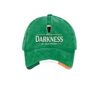Hello Darkness My Old Friend Hat Irish Beer Print St. Patrick's Day Irish Hat Adjustable Baseball Caps Hello Darkness My Old Friend Merch Ireland Tee Baseball Hat A01