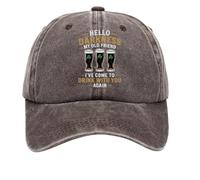 Hello Darkness My Old Friend Hat Irish Beer Print St. Patrick's Day Irish Hat Adjustable Baseball Caps Hello Darkness My Old Friend Merch Ireland Tee Baseball Hat A10