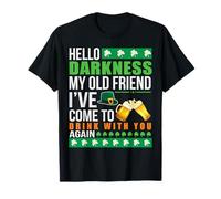 Hello Darkness My Old Friend Irish Day St Patrick's Day Tee T-Shirt