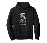 Hello darkness, my old friend Masculinity Raven Skull Pullover Hoodie