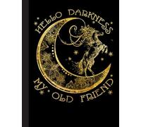Hello Darkness My Old Friend Notebook: Lined Ruled Paper Notebook Journal | Cute Turquoise Horse Wide Blank Lined Workbook for Students for Home School College for Writing Notes.