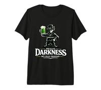 Hello Darkness My Old Friend St Patricks Day Irish Beer Men Premium T-Shirt