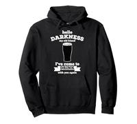 Hello Darkness My Old Friend Stout Beer Lover Retro Pullover Hoodie