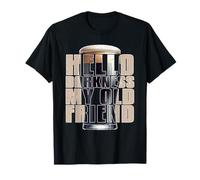 Hello Darkness My Old Friend Strout Beer Lover Beer Drinker T-Shirt